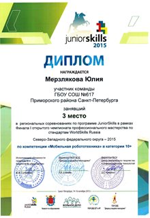 2015-2016 Мерзлякова Юлия 7л